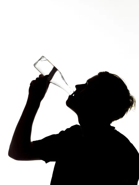 Egy ember iszik — Stock Fotó