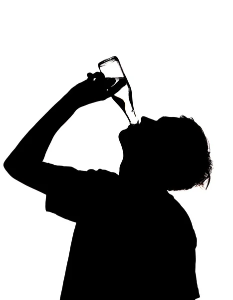 Um homem a beber — Fotografia de Stock