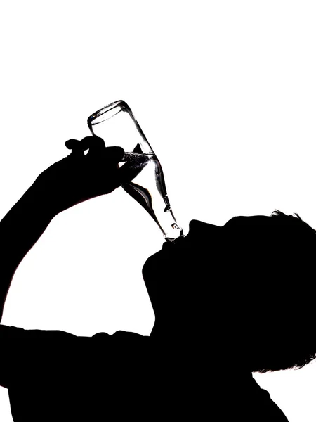 A man drinking — Stock Photo, Image