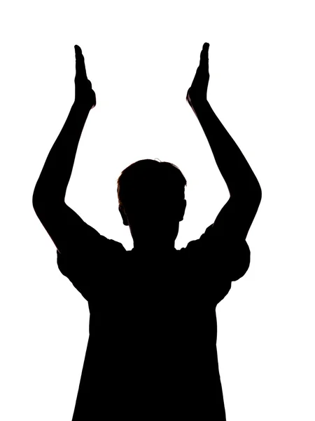Rapaz batendo palmas — Fotografia de Stock