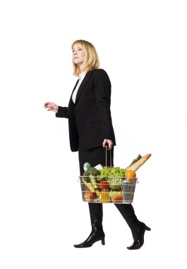 Shopping woman clipart