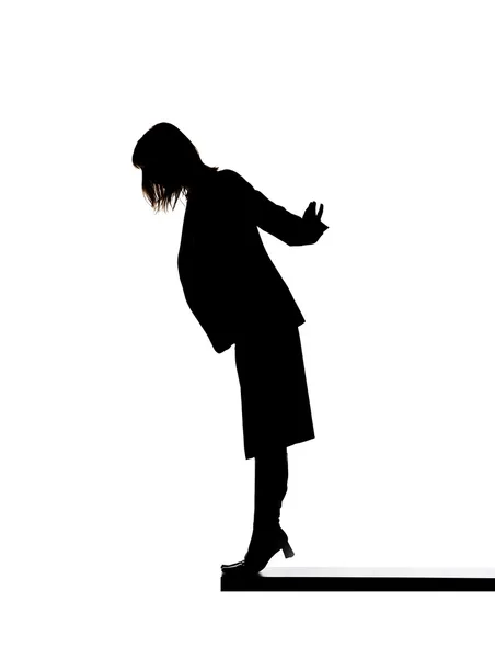 Silhouette of a woman — Stock Photo, Image