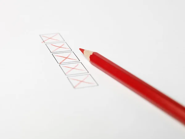 Красная ручка — стоковое фото
