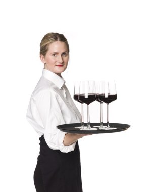 Waitress clipart