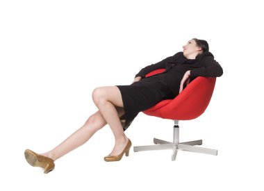 Lazy woman clipart