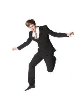 Jumping man clipart