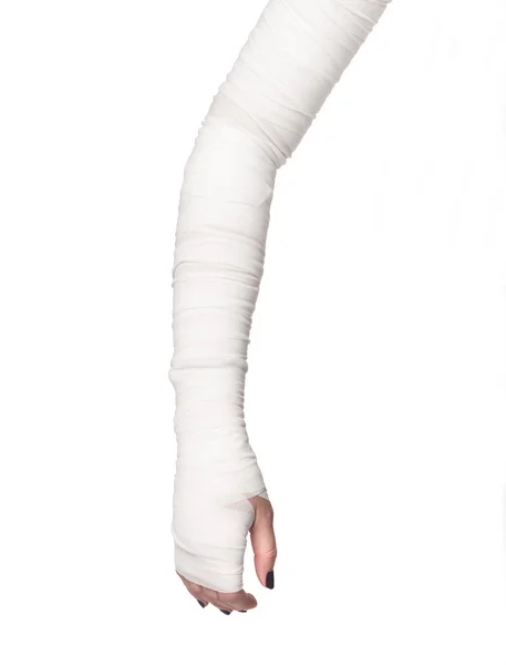 Bandage på en arm — Stockfoto