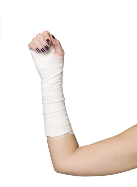 Bandages op een arm — Stockfoto