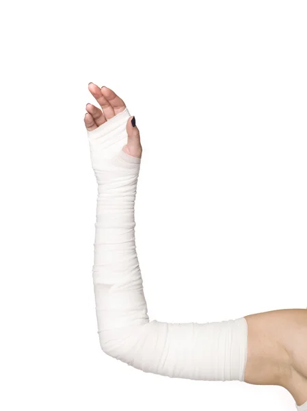 Bandasjer på en arm – stockfoto
