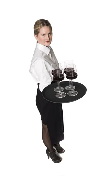 Empregada de mesa — Fotografia de Stock