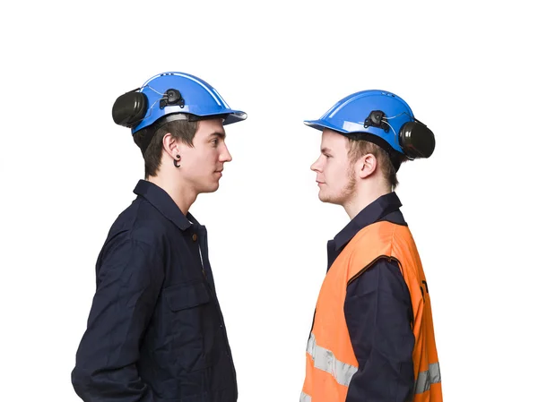 Trabalhadores da construção civil — Fotografia de Stock
