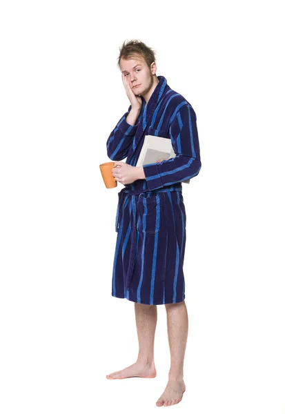 Yorgun bir adam bir elbise içinde — Stok fotoğraf
