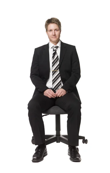 Buisnessman sentado en una silla de oficina — Foto de Stock