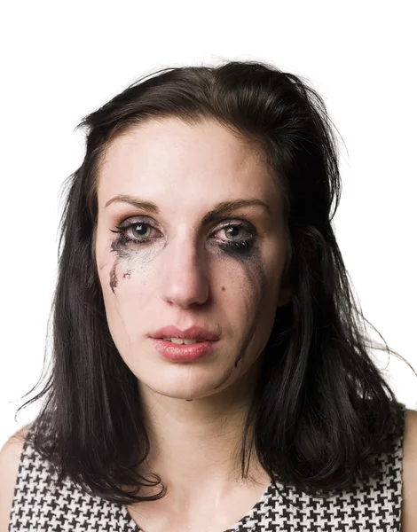 Жінка плаче — стокове фото