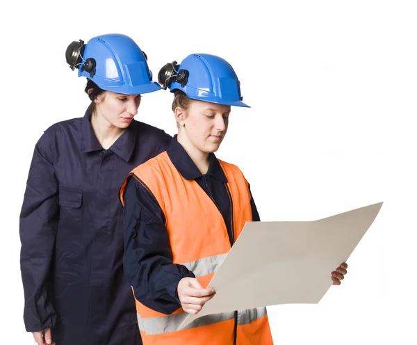 Female buildingconstructors — Stock Photo, Image