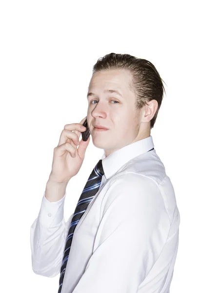 Mannen i telefonen — Stockfoto