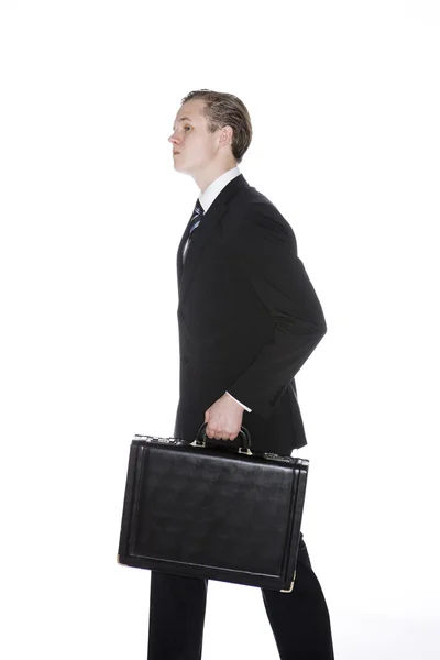 Hombre con un maletín — Foto de Stock