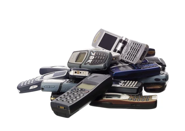 Мобильные телефоны — стоковое фото
