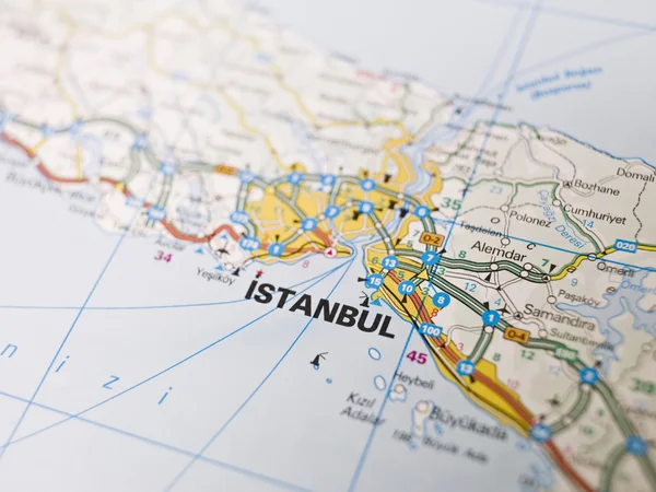 Mapa online de Estambul — Foto de Stock