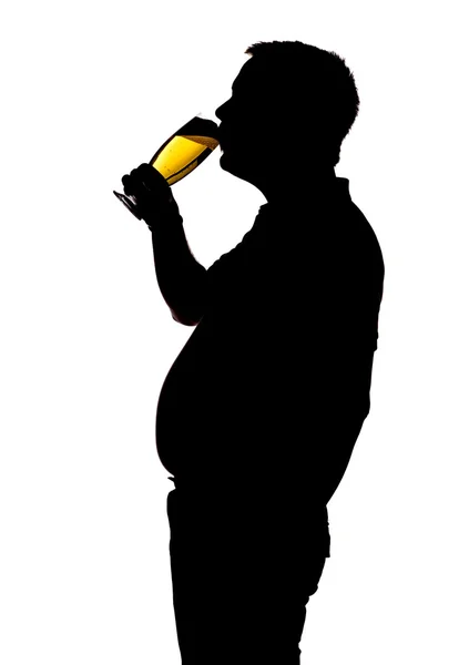 Ο άνθρωπος πίνει μπύρα — Φωτογραφία Αρχείου