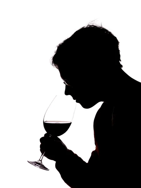 Άνθρωπος με κρασί — Φωτογραφία Αρχείου