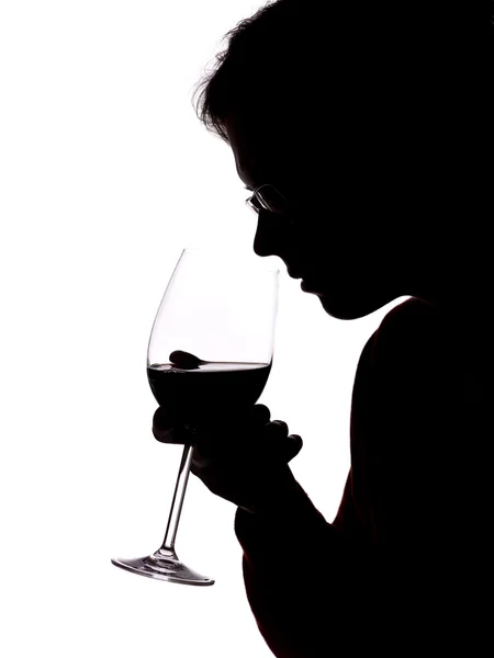 Man med vin — Stockfoto