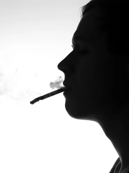 Kouření muž — Stock fotografie