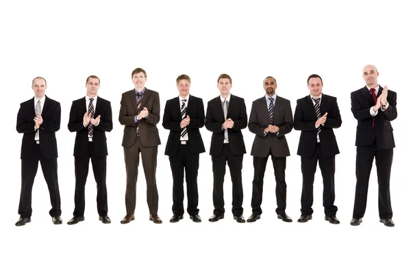 Group of men clapping hands — Stock Photo, Image
