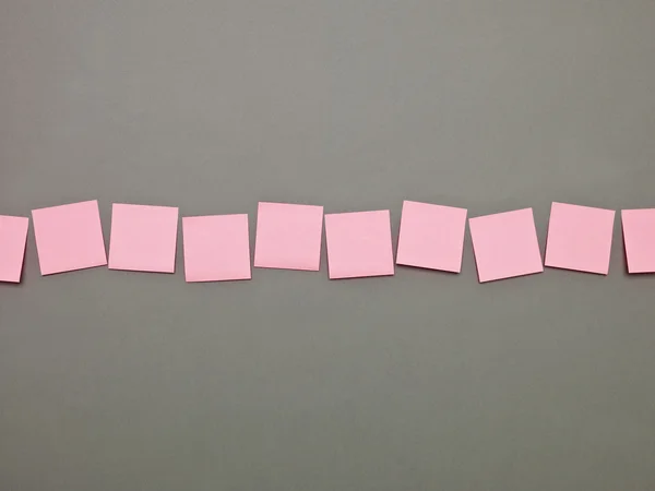 Ροζ αυτοκόλλητο σημειώσεις — Φωτογραφία Αρχείου