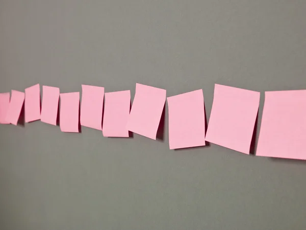 Row of Adhesive Notes — Stock Photo, Image