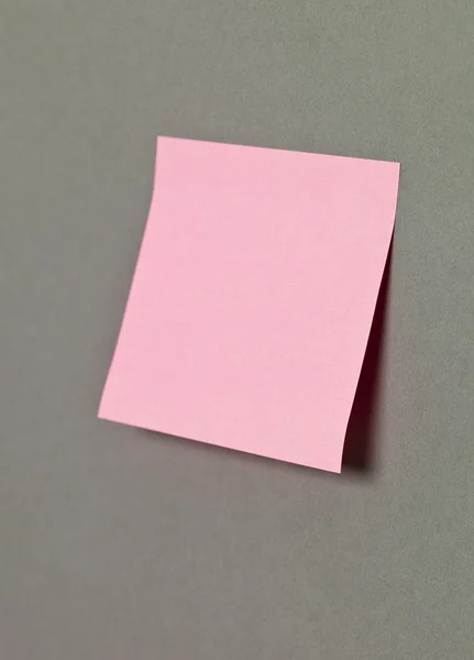 Nota adesiva rosa — Fotografia de Stock