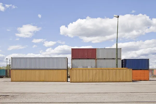 Cargo containers — Stockfoto
