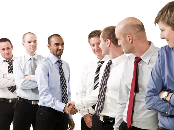 Businessmen shaking hands — Stock Photo, Image