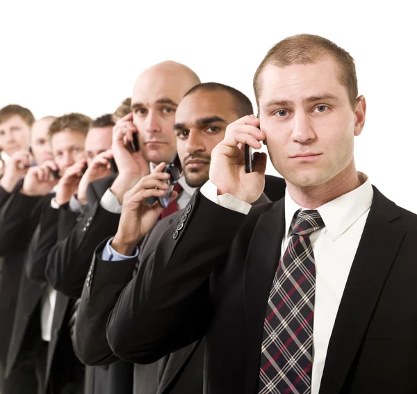 Άνδρες των επιχειρήσεων στο τηλέφωνο — Φωτογραφία Αρχείου