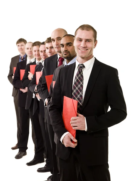 Business men with documents — Stock Photo, Image