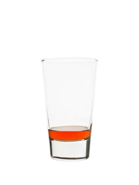 Bicchiere quasi vuoto di limonata — Foto Stock