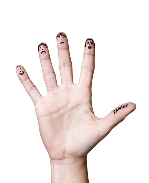 Família de dedos — Fotografia de Stock