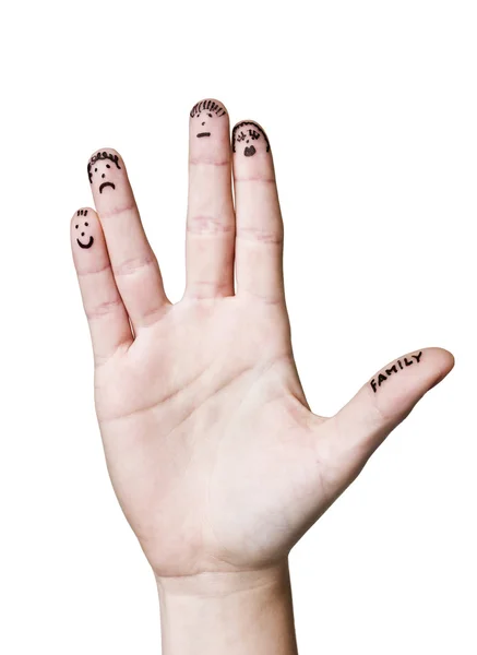 ครอบครัวนิ้วมือ — ภาพถ่ายสต็อก