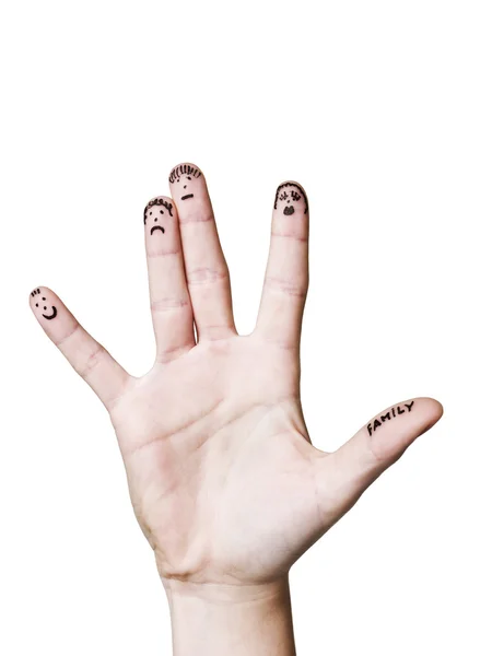 Семья пальцев — стоковое фото