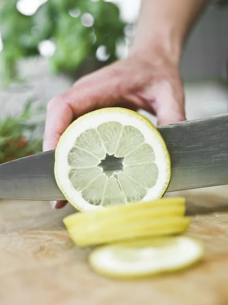 Taglio limone — Foto Stock