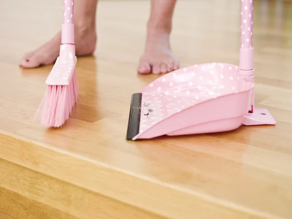 Städning av golvet — Stockfoto