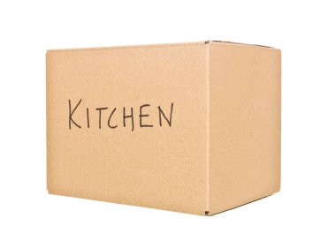 karton kutu işaretli mutfak