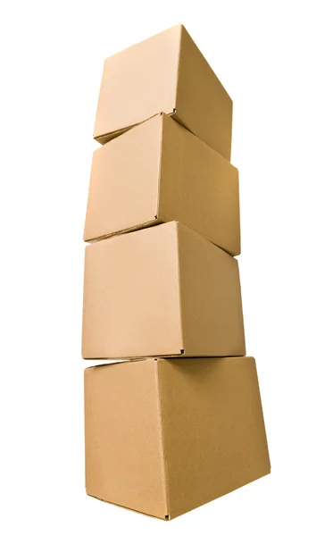 Pila di scatole di cartone — Foto Stock