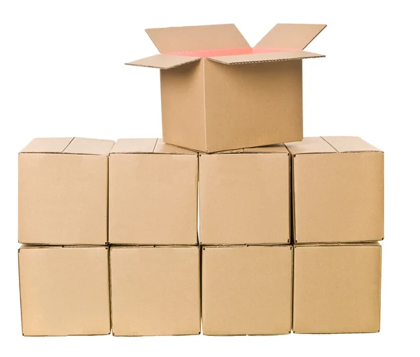 Stack of Cardboard boxes — Stock Photo, Image