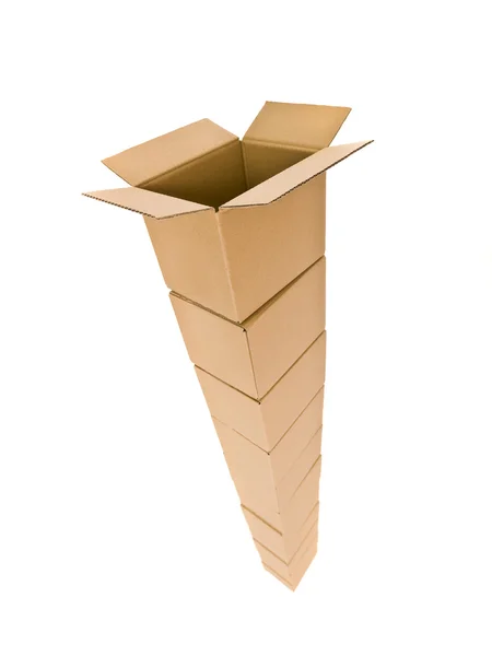 Tower of Cardboard Boxes — Stock Photo, Image