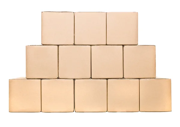 Karton kutular yığını — Stok fotoğraf