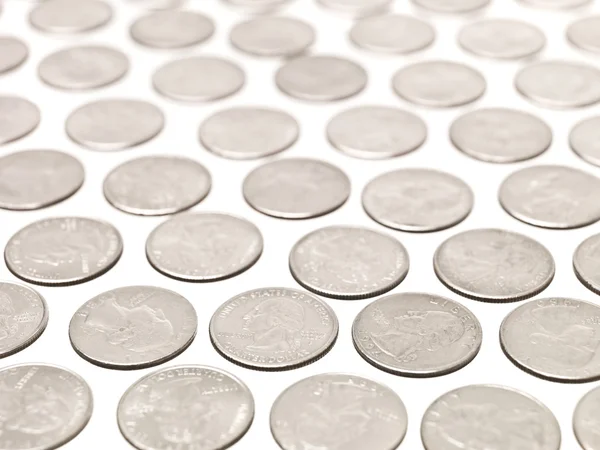 Quarter Coins — Stock Photo, Image