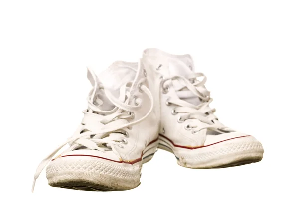 Изношенная спортивная обувь — стоковое фото