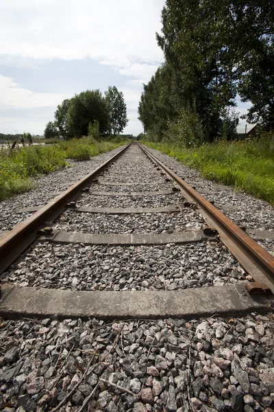 Железнодорожный путь — стоковое фото