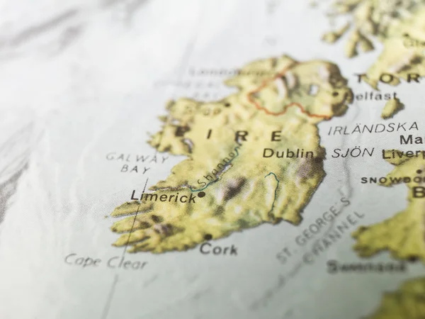 Karte von Limerick — Stockfoto